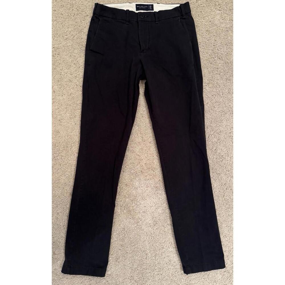 Abercrombie‎ and Fitch Men's Slim Stretch Chino Pants Dark Navy Size 30x32